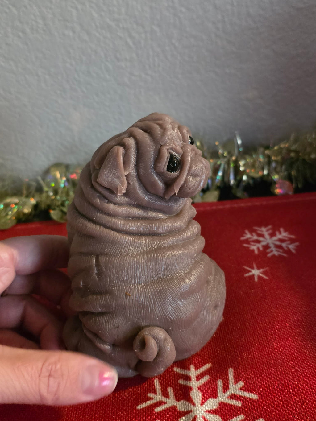 Mini Wrinkly Pug – Silicone Art Doll