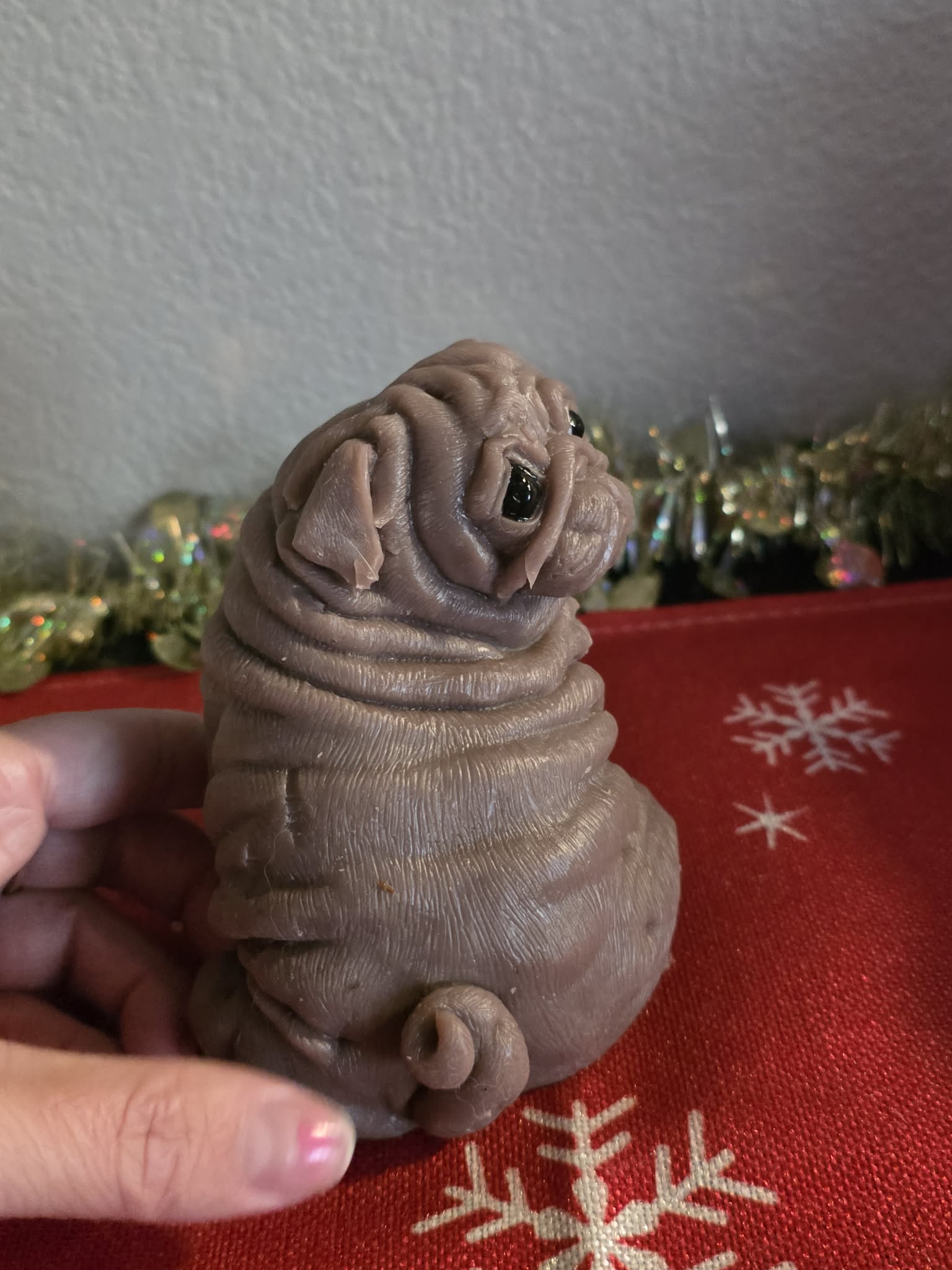 Mini Wrinkly Pug – Silicone Art Doll