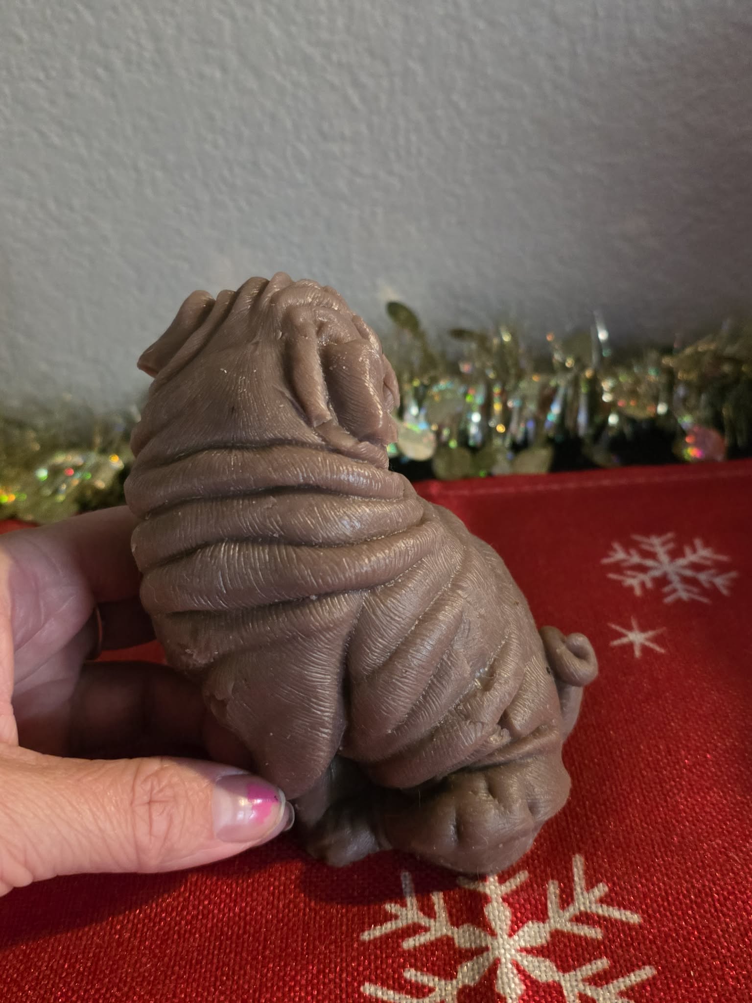 Mini Wrinkly Pug – Silicone Art Doll