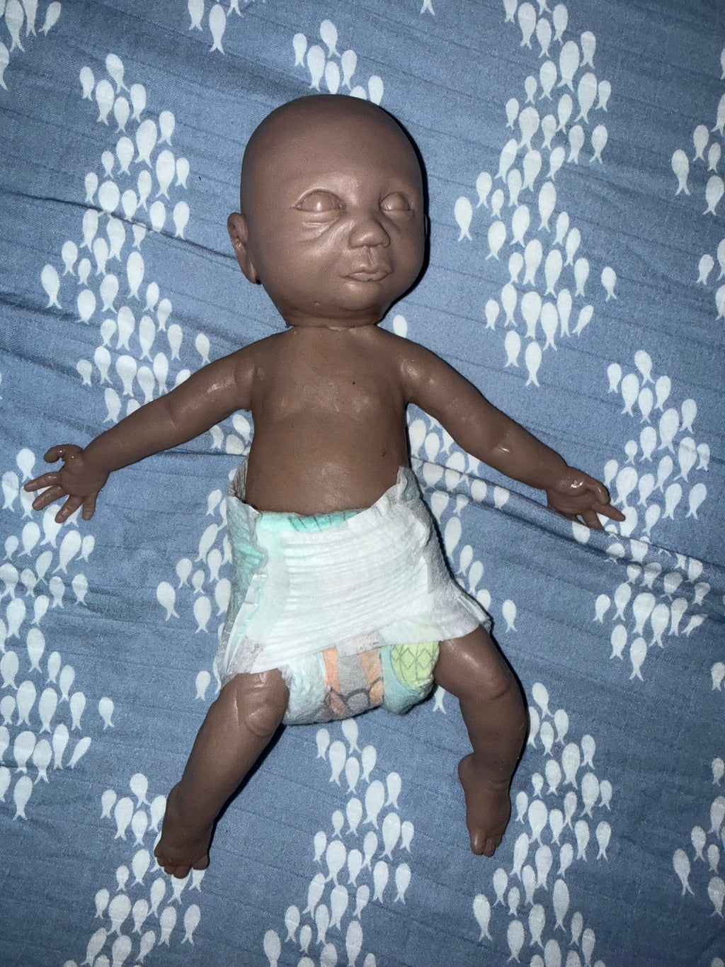Silicone doll head or full body 12” preemie