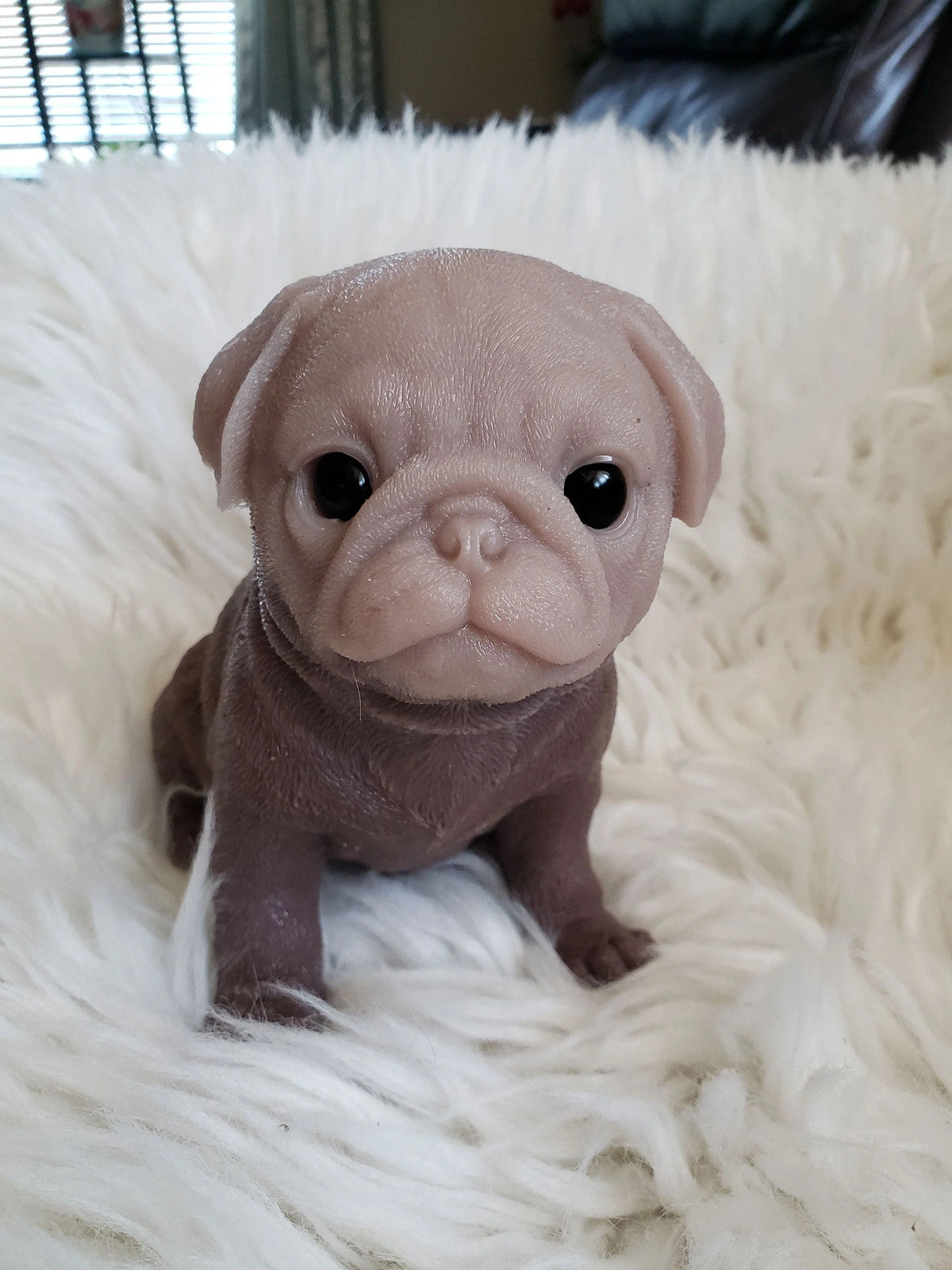 10" inches Full Body Silicone Pug puppy dog open eyes cutie you choose color