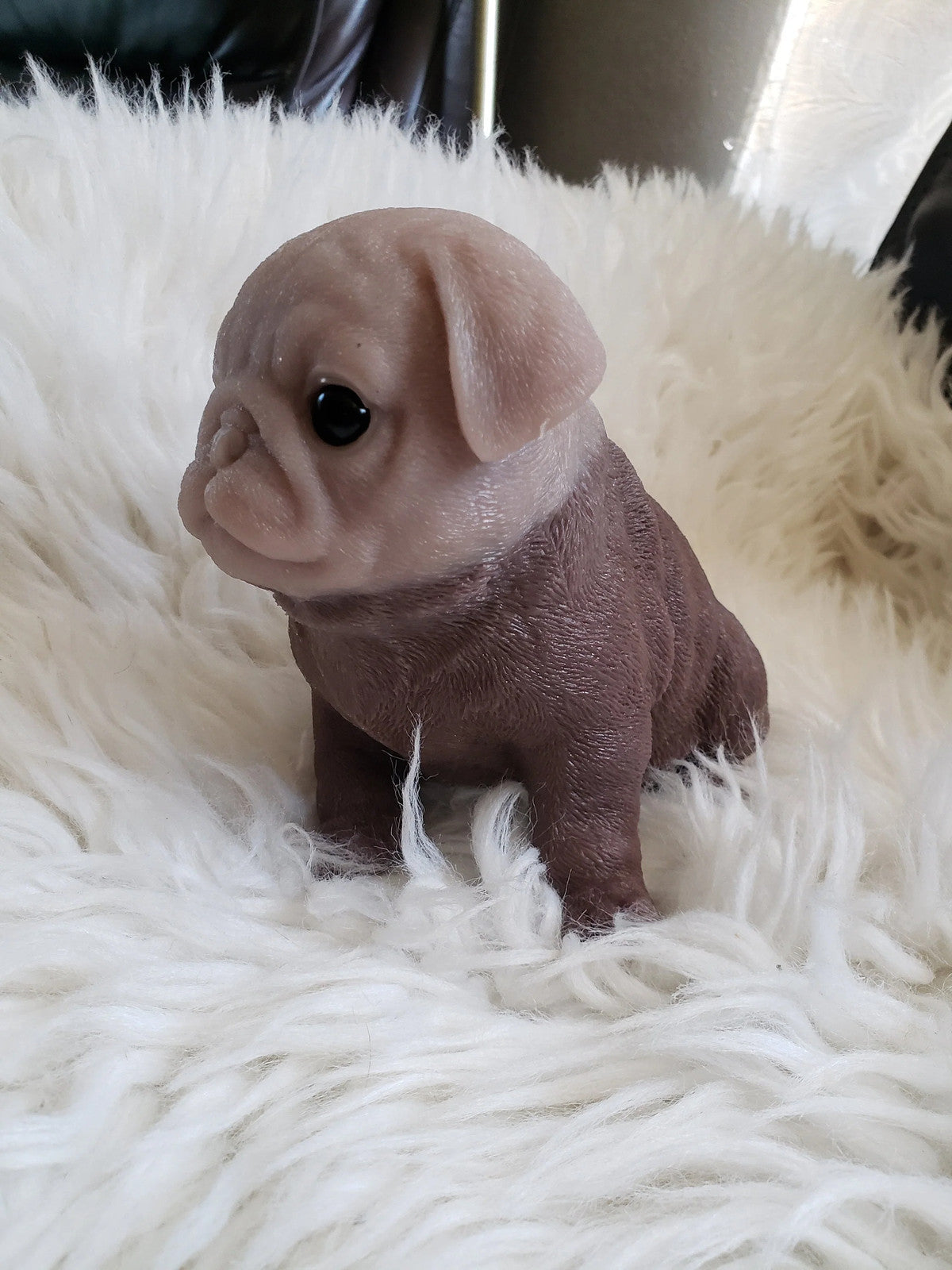 10" inches Full Body Silicone Pug puppy dog open eyes cutie you choose color