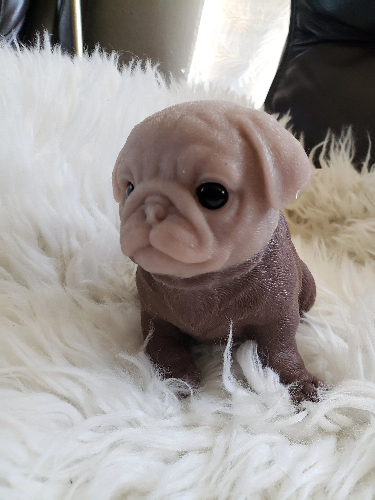 10" inches Full Body Silicone Pug puppy dog open eyes cutie you choose color