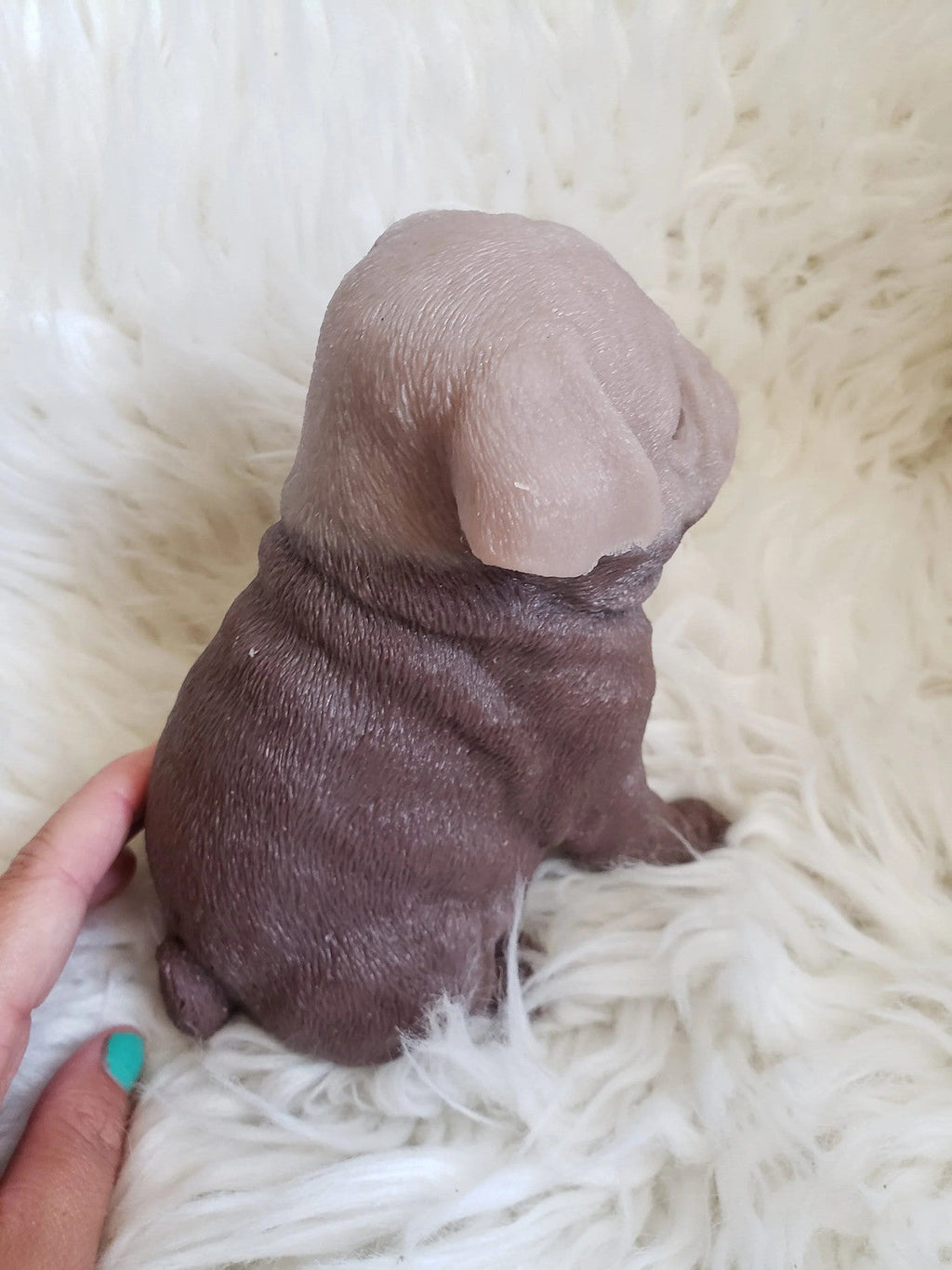10" inches Full Body Silicone Pug puppy dog open eyes cutie you choose color