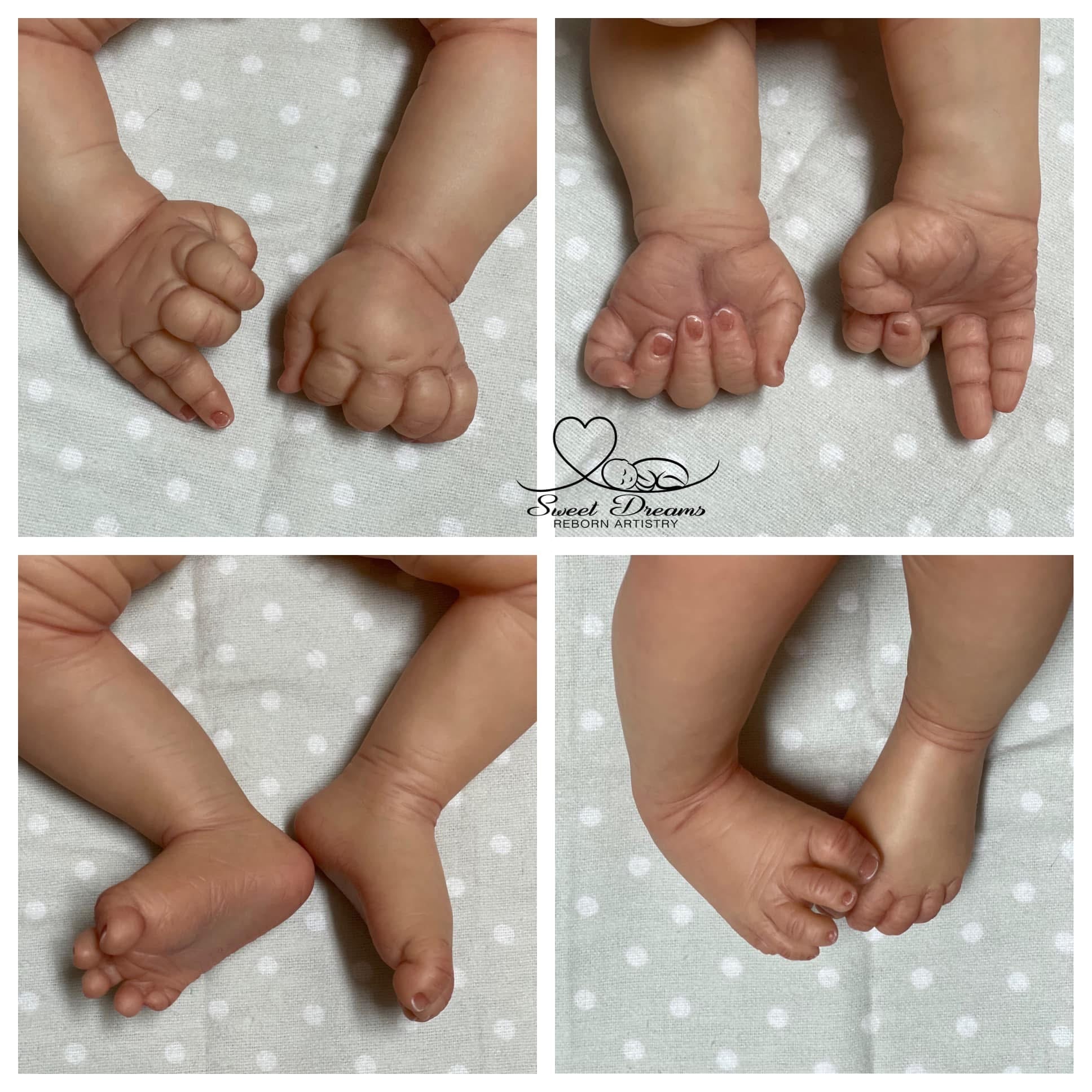 Silicone head and limbs ASAIAH 21” newborn