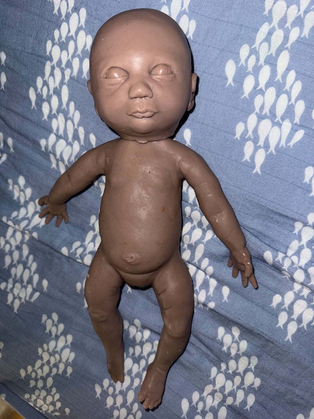 Silicone doll head or full body 12” preemie