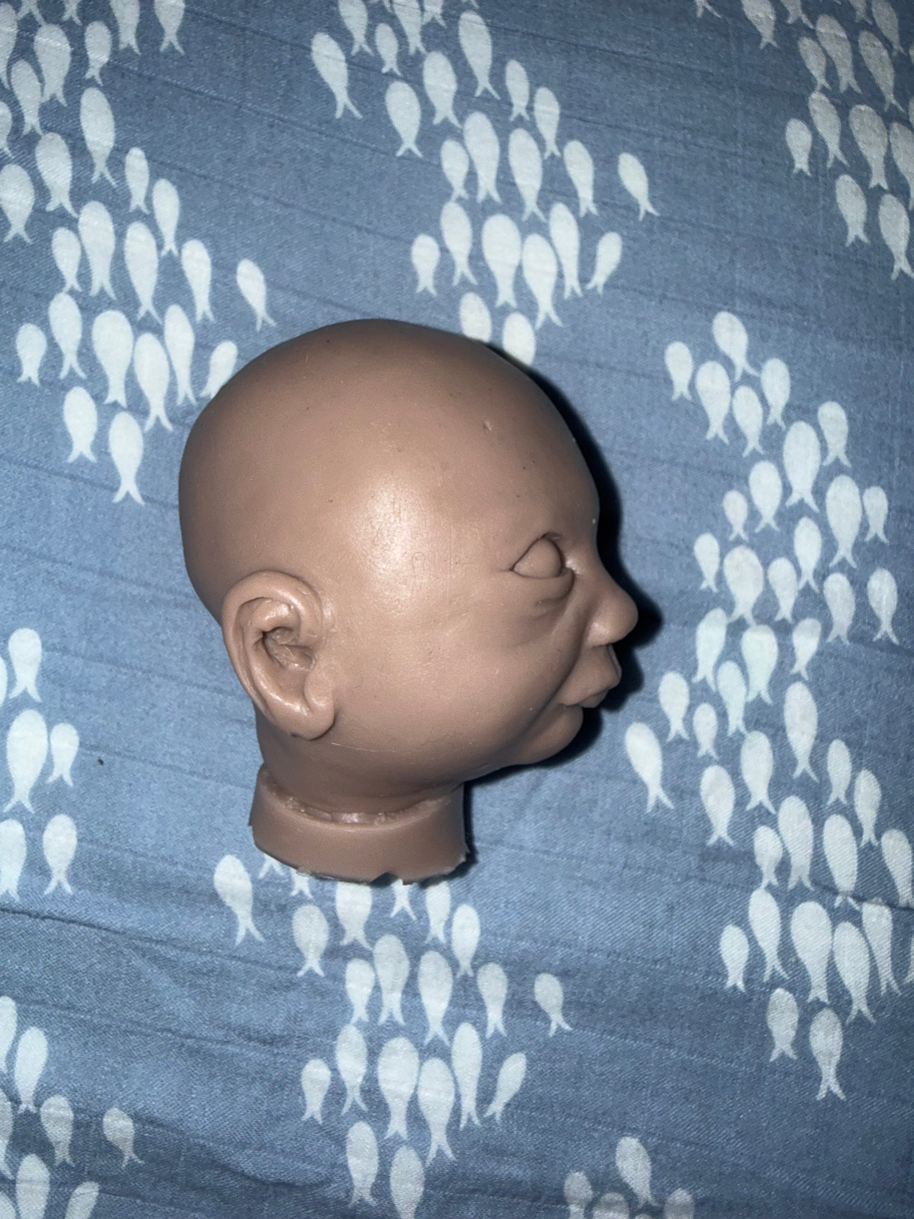 Silicone doll head or full body 12” preemie