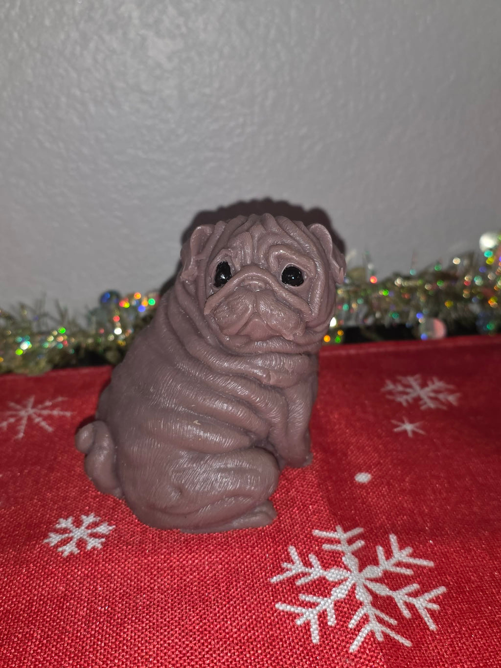 Mini Wrinkly Pug – Silicone Art Doll