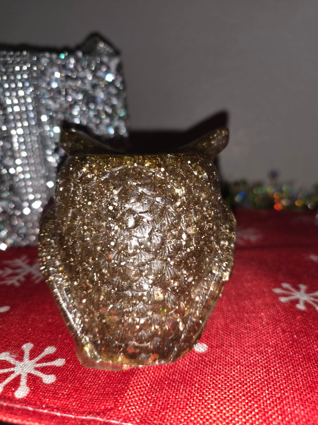 Resin Owl Jar – Custom Color & Glitter