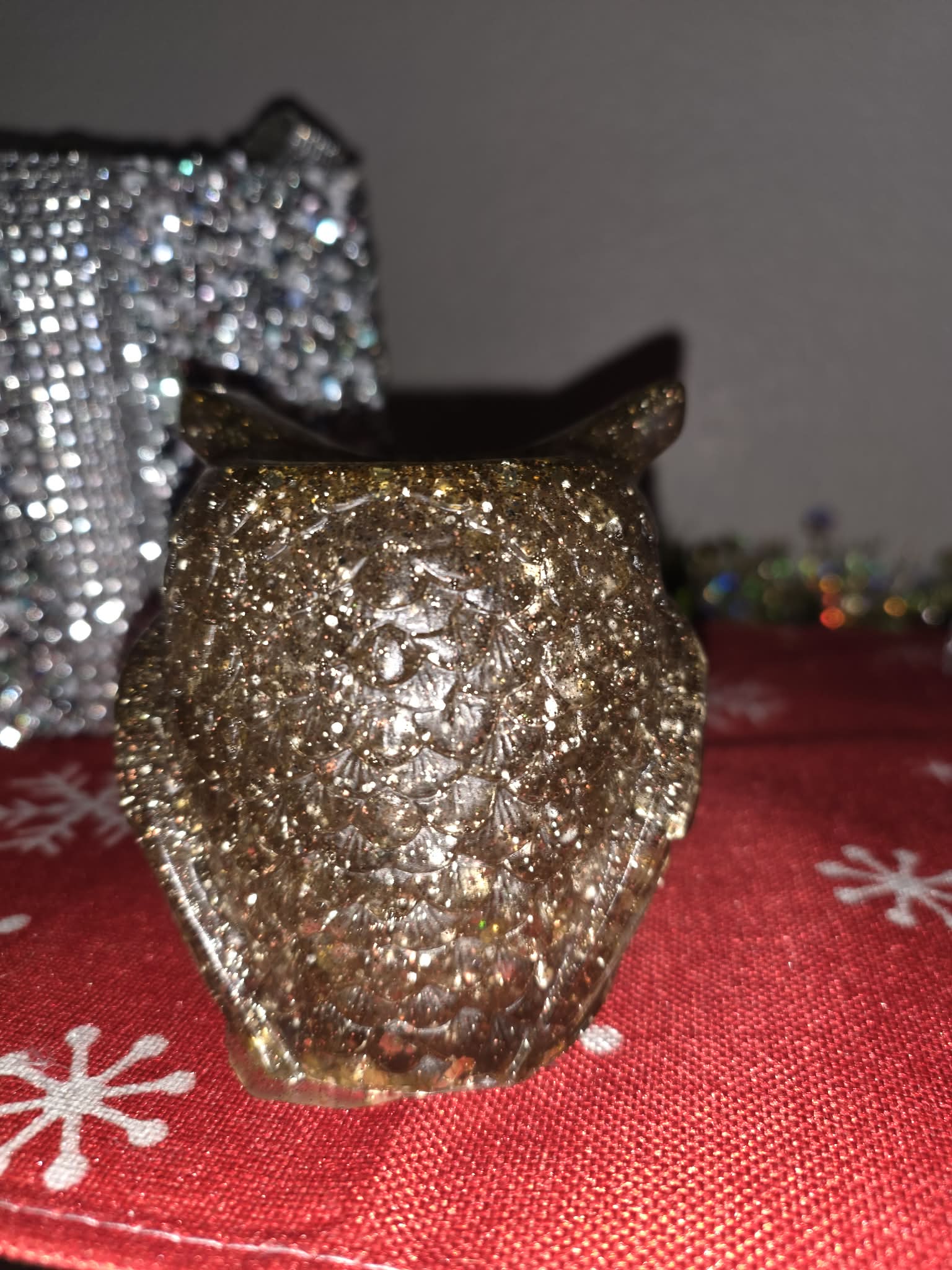 Resin Owl Jar – Custom Color & Glitter
