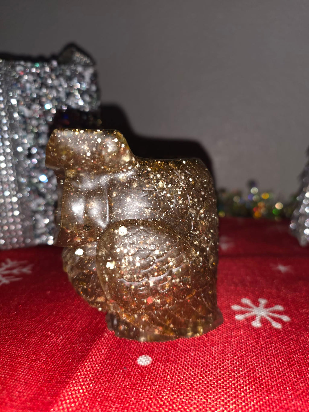 Resin Owl Jar – Custom Color & Glitter
