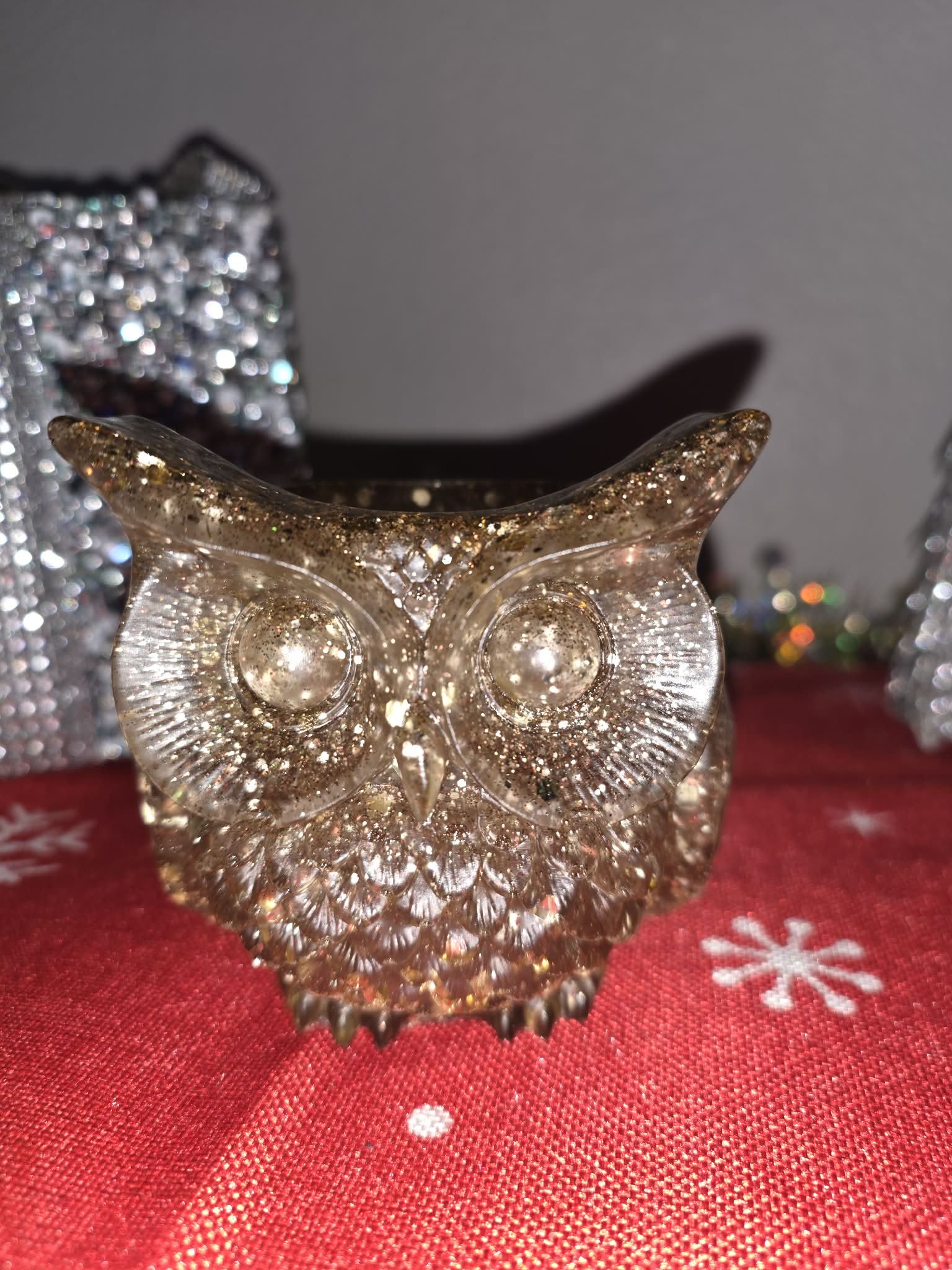 Resin Owl Jar – Custom Color & Glitter