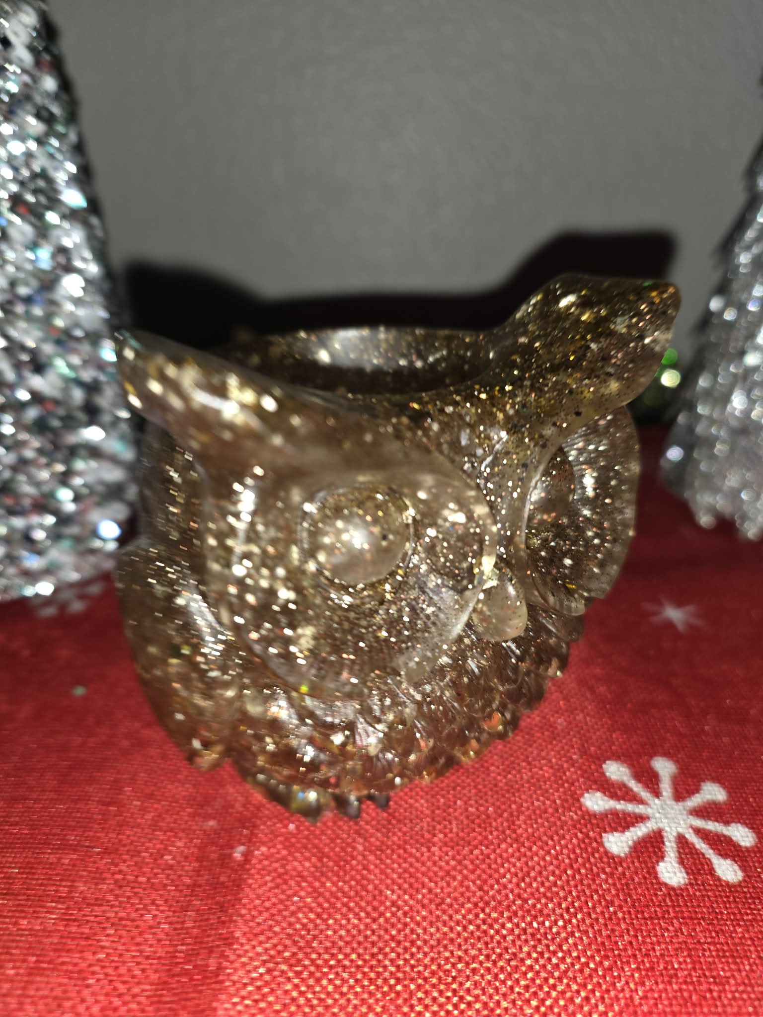 Resin Owl Jar – Custom Color & Glitter