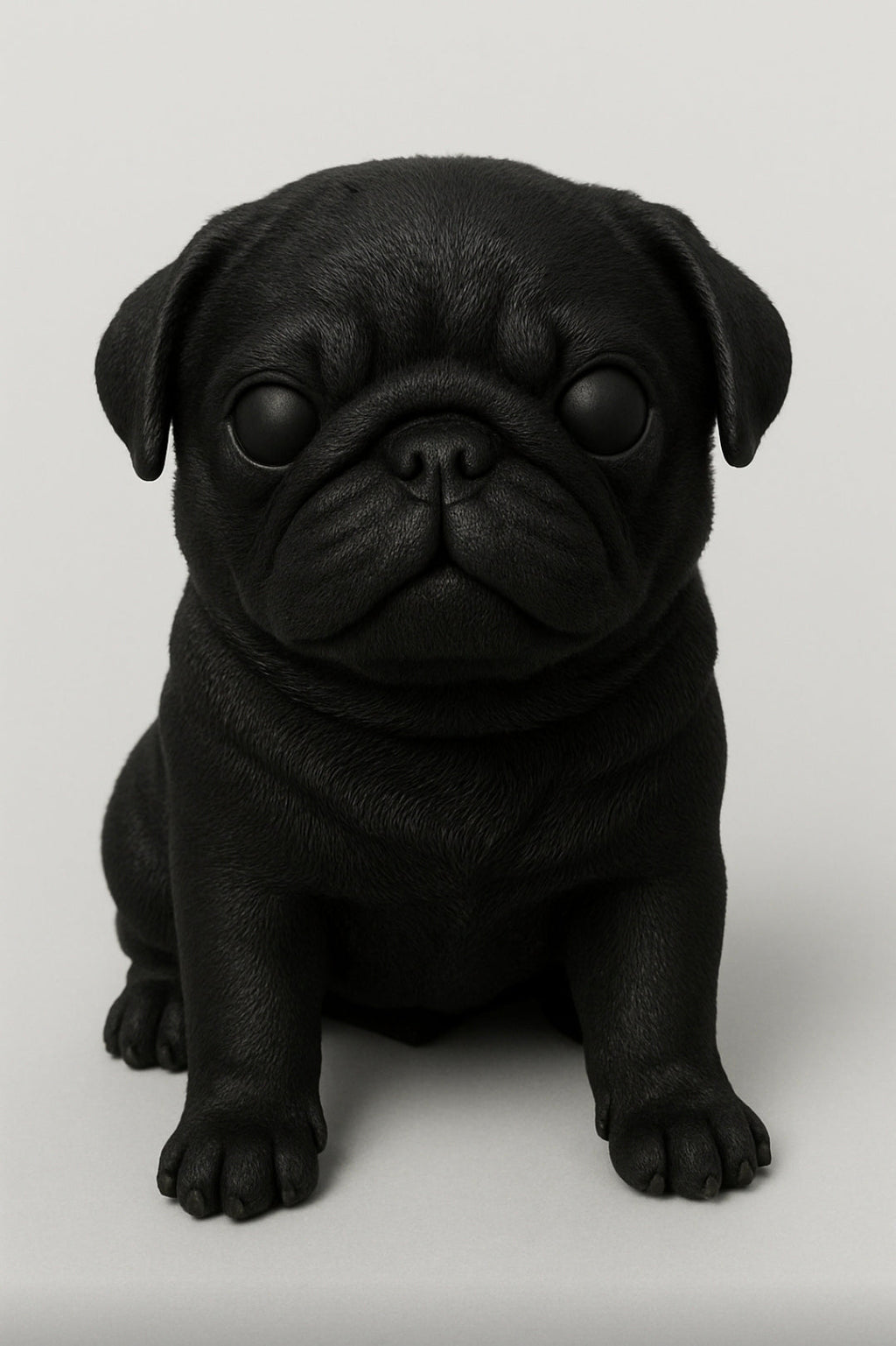 10" inches Full Body Silicone Pug puppy dog open eyes cutie you choose color