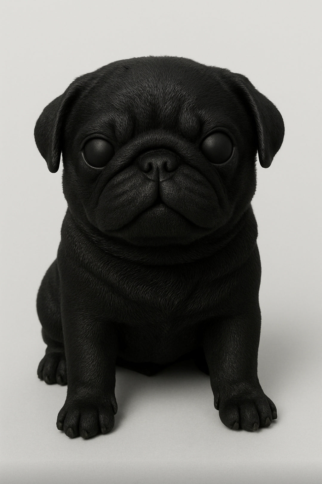 10" inches Full Body Silicone Pug puppy dog open eyes cutie you choose color