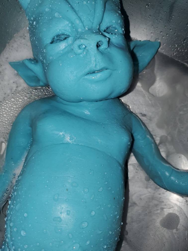 Full body silicone art doll dragon blank kit "saphire"