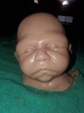 Silicone baby head for cuddle body