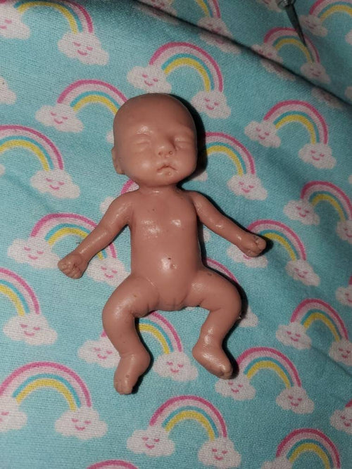 4" full body silicone baby girl blank unpainted