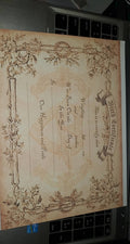 Newborn baby birth certificate perfect for reborn or silicone baby adoption