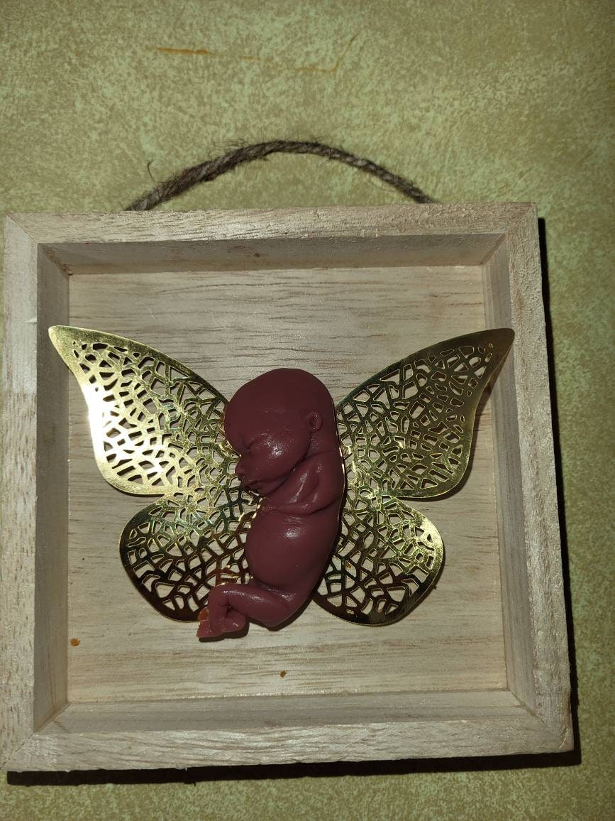 Remembrance Keepsake-handcrafted memorial art peice, custom silicone or resin memory keepsake made to honor loved one