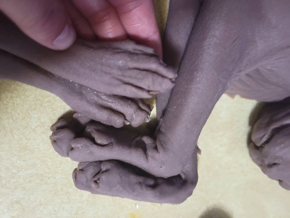 Silicone sphynx cat size of real adult cat