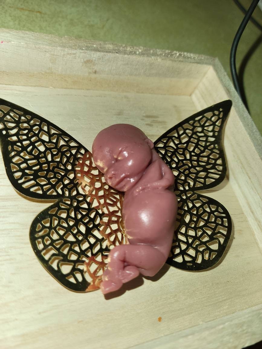 Remembrance Keepsake-handcrafted memorial art peice, custom silicone or resin memory keepsake made to honor loved one