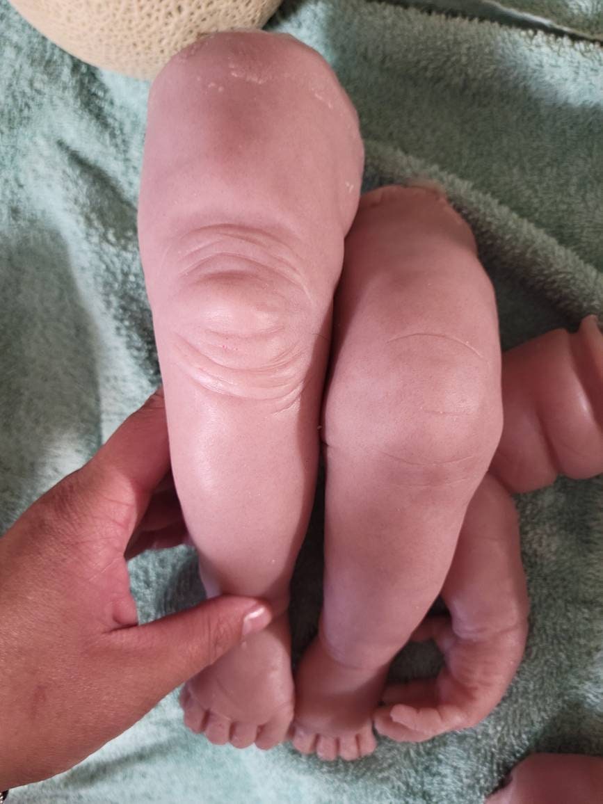 silicone baby limbs for cloth body unpainted 22"-24" chubby