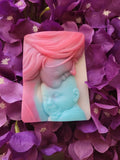 Mother and child goats milk soap mixed colors