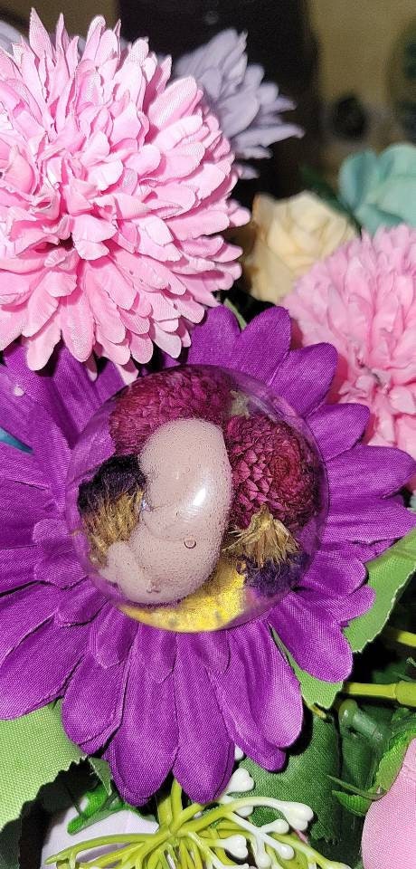 Remembrance Keepsake-handcrafted memorial art peice, custom silicone or resin memory keepsake made to honor loved one