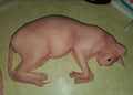 Silicone sphynx cat size of real adult cat