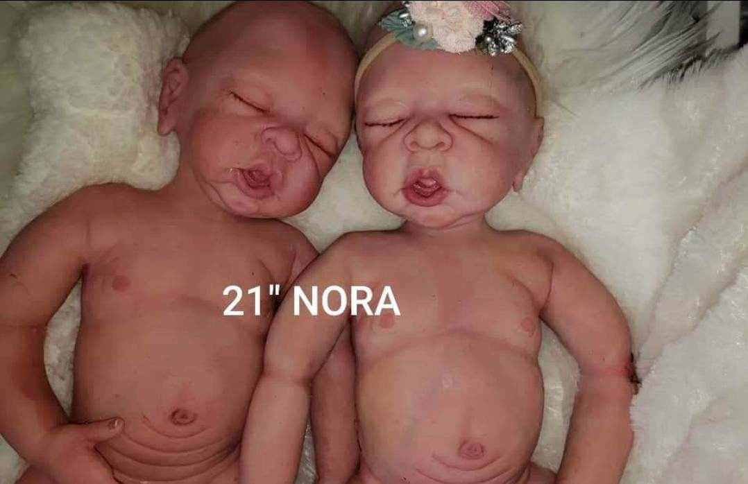 Full Body Silicone art doll 21" Nora