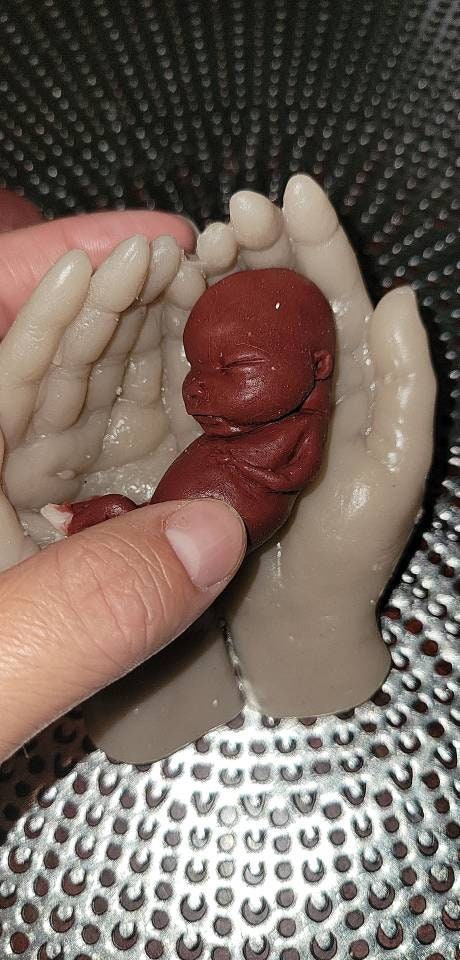 Remembrance Keepsake-handcrafted memorial art peice, custom silicone or resin memory keepsake made to honor loved one