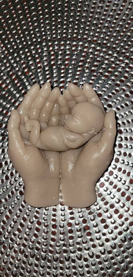 Remembrance Keepsake-handcrafted memorial art peice, custom silicone or resin memory keepsake made to honor loved one