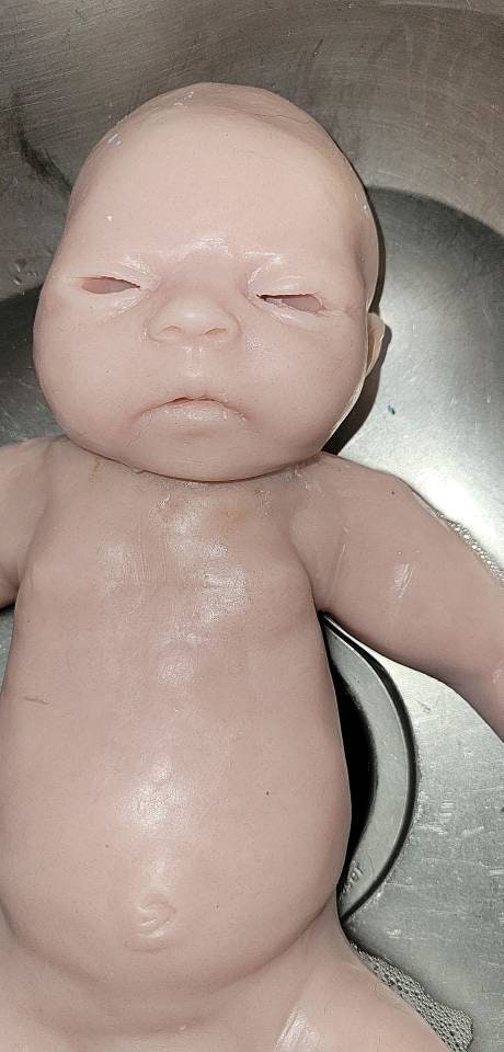 Full Body silicone art doll Isla with open eyes