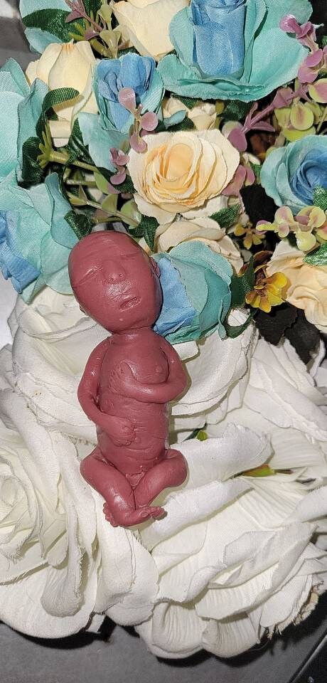 Remembrance Keepsake-handcrafted memorial art peice, custom silicone or resin memory keepsake made to honor loved one