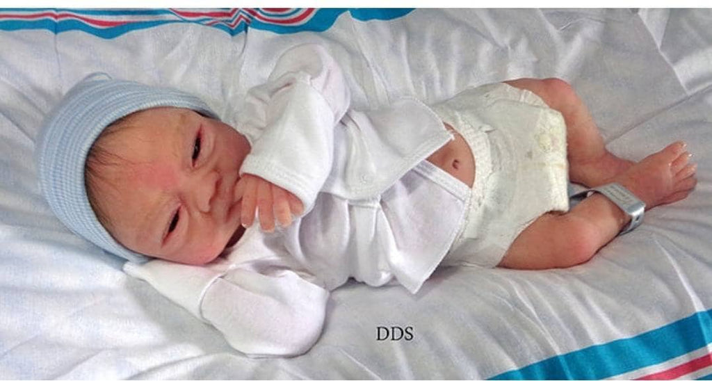 Full Body Silicone Baby Boy Blank or painted 18" inches newborn open eyes Trevor Donna kohn