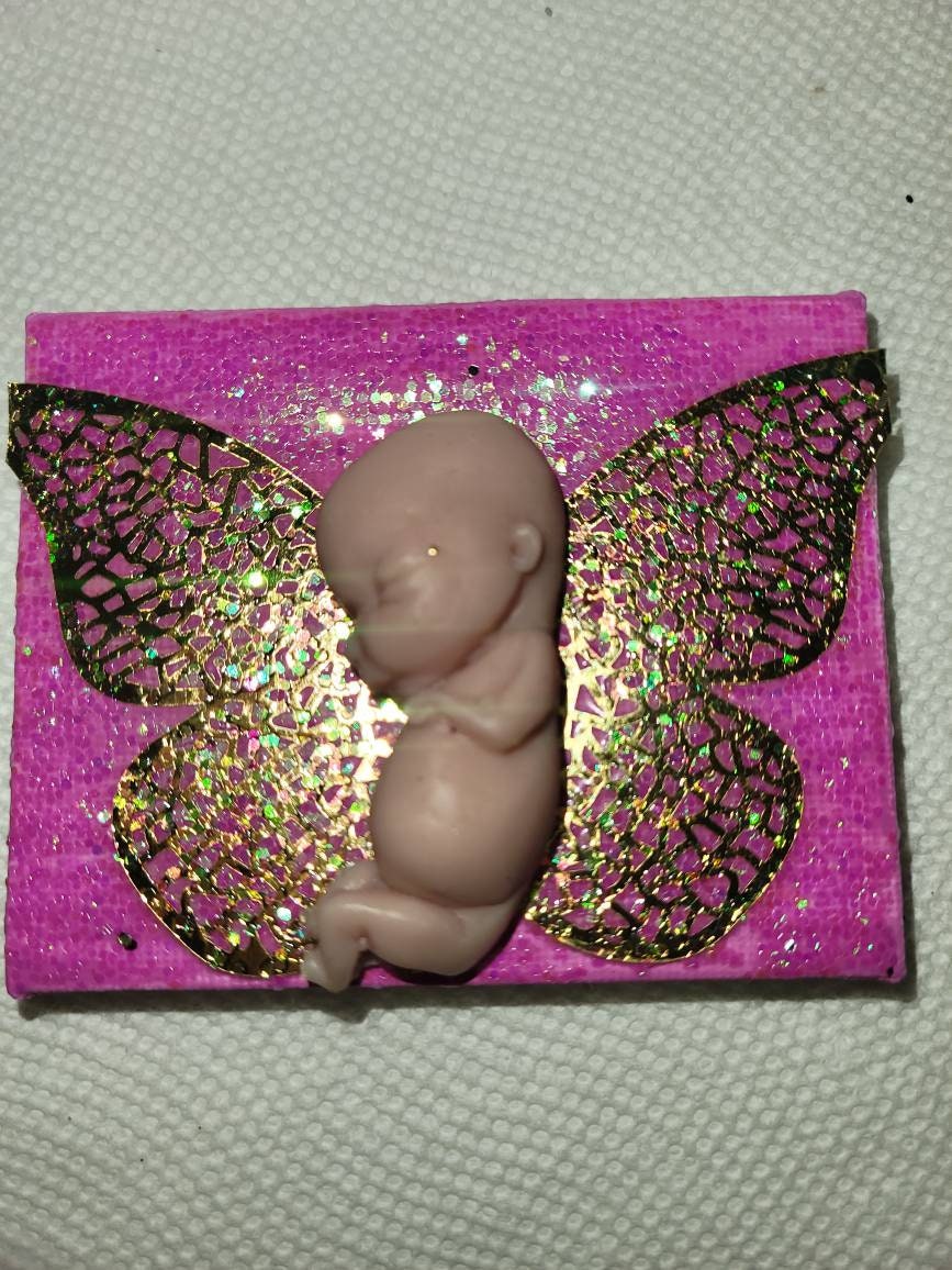 Remembrance Keepsake-handcrafted memorial art peice, custom silicone or resin memory keepsake made to honor loved one