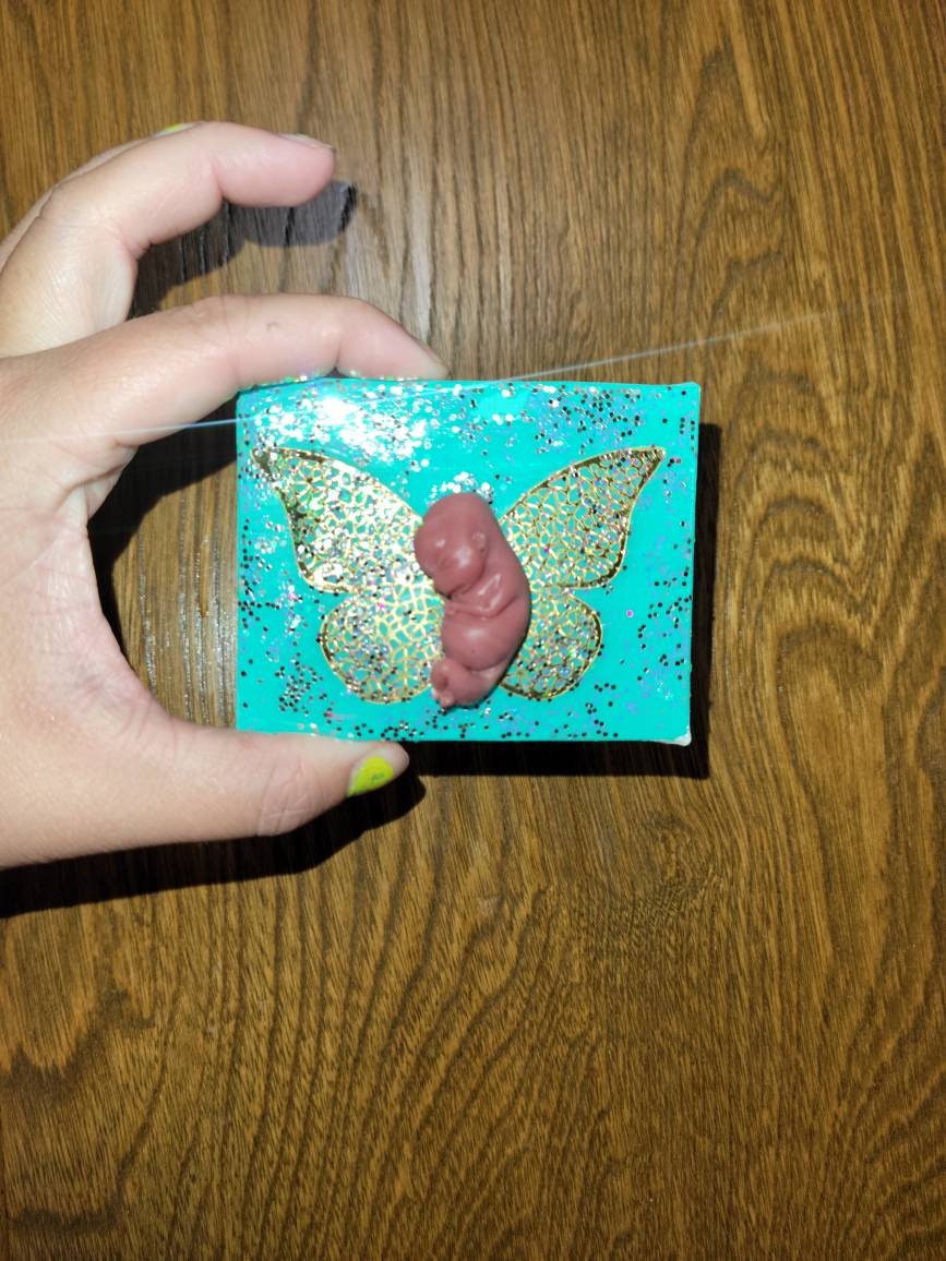 Remembrance Keepsake-handcrafted memorial art peice, custom silicone or resin memory keepsake made to honor loved one