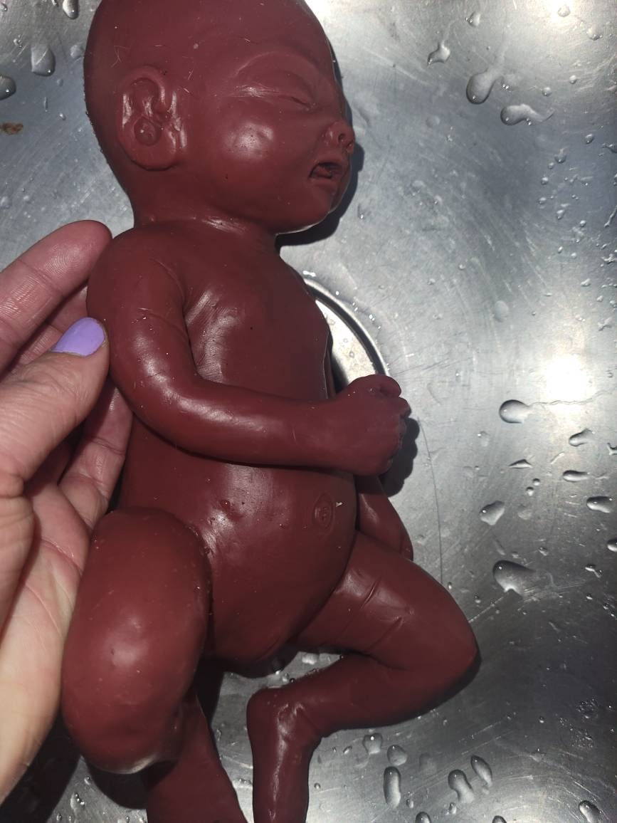 Full body silicone baby girl 13"