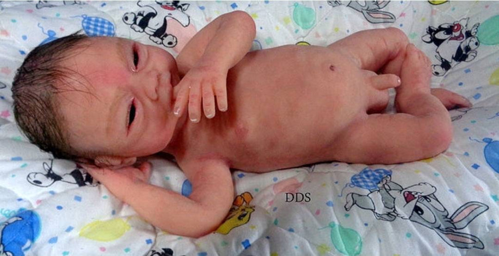 Full Body Silicone Baby Boy Blank or painted 18" inches newborn open eyes Trevor Donna kohn