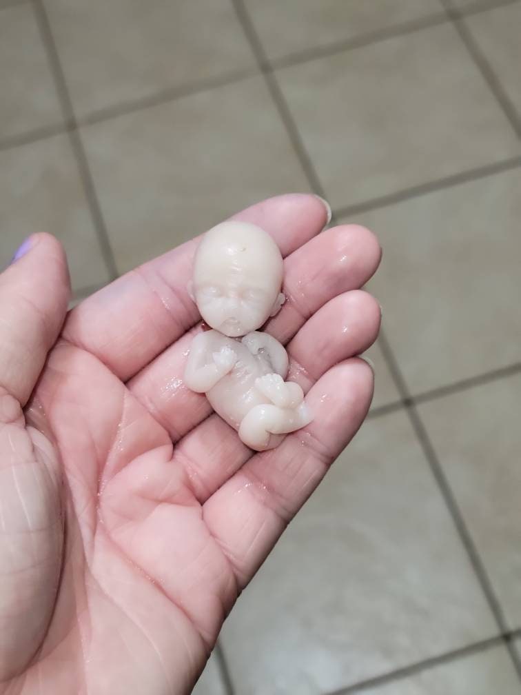 12 week gestational fetus silicone memorial baby keepsake