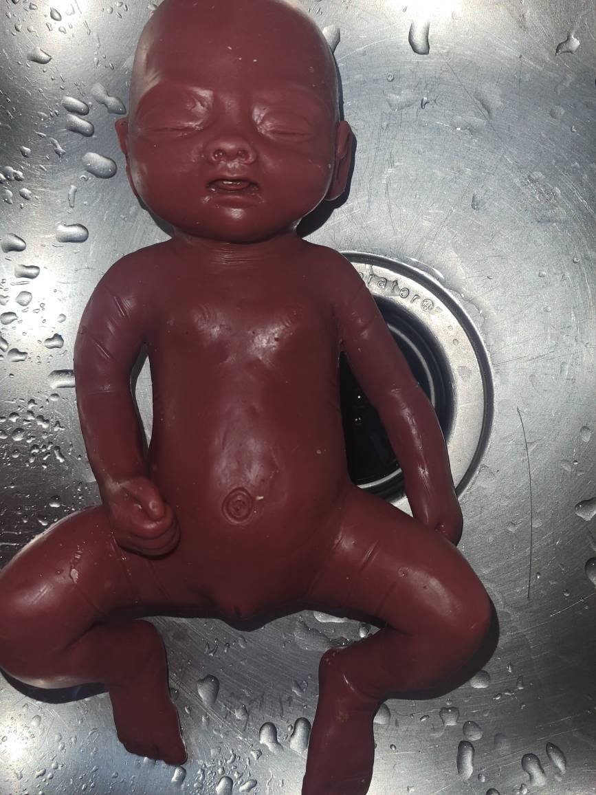 Full body silicone baby girl 13"