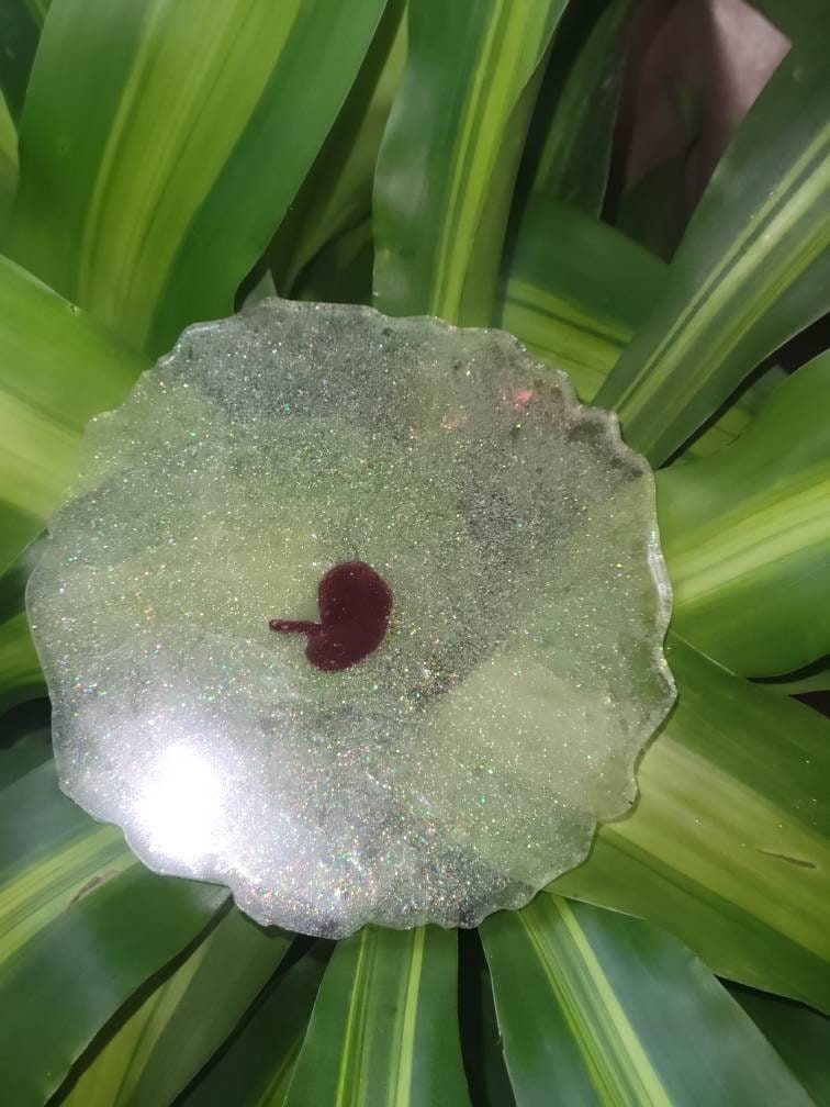 Remembrance Keepsake-handcrafted memorial art peice, custom silicone or resin memory keepsake made to honor loved one