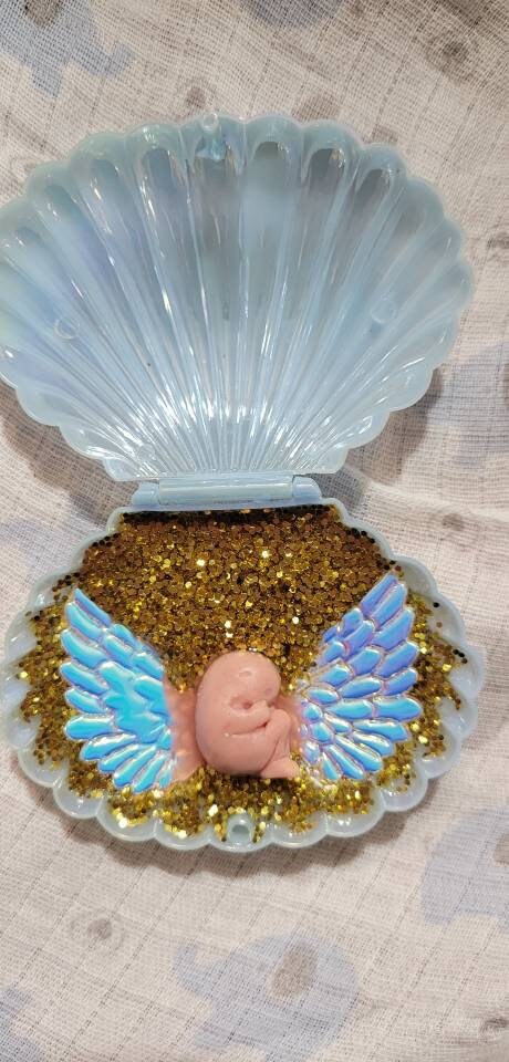Remembrance Keepsake-handcrafted memorial art peice, custom silicone or resin memory keepsake made to honor loved one