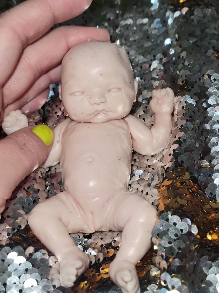 Full Body Silicone mini baby 5.5" girl