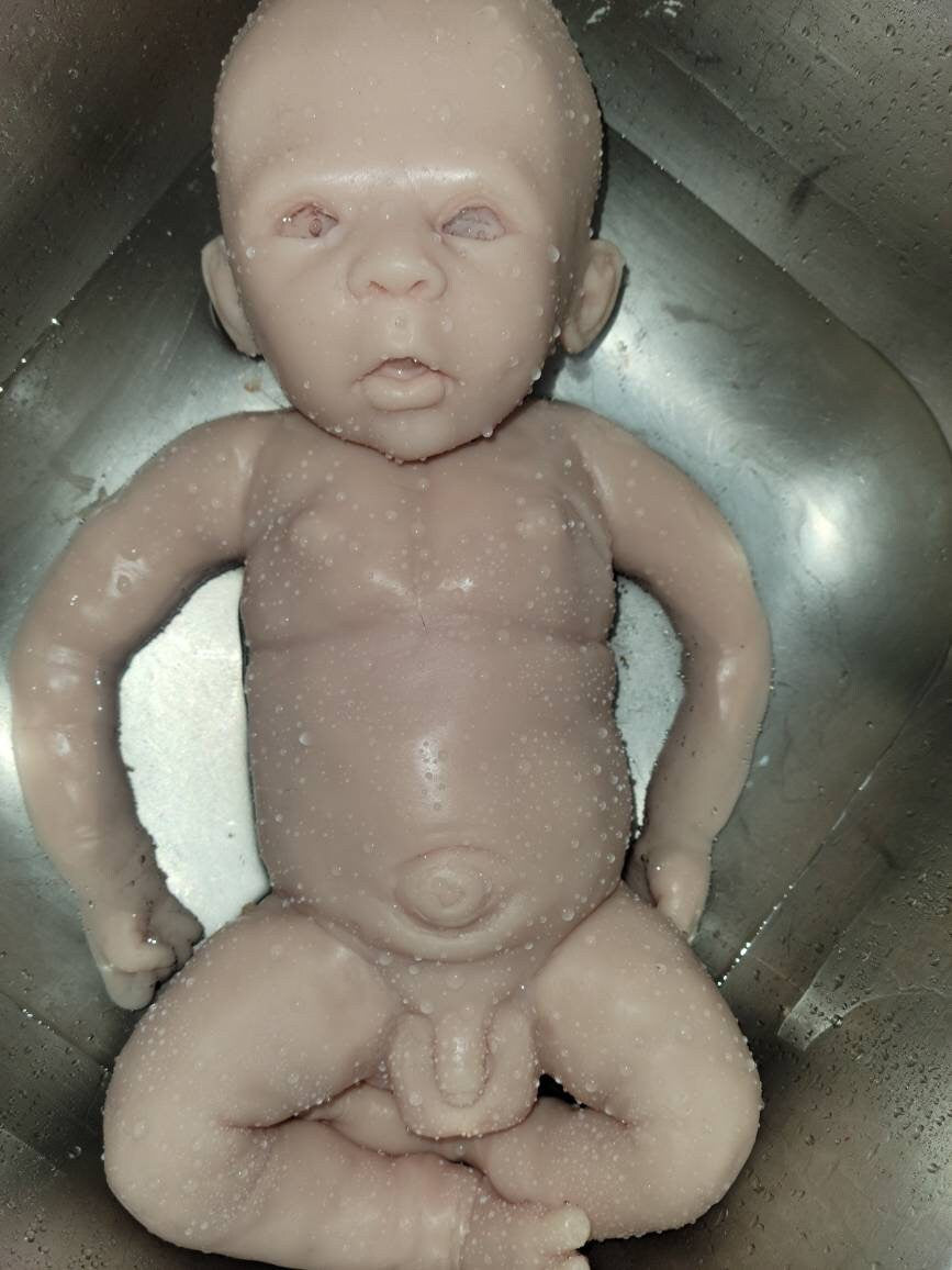 Full body silicone baby 23" big boy! Painted or blank