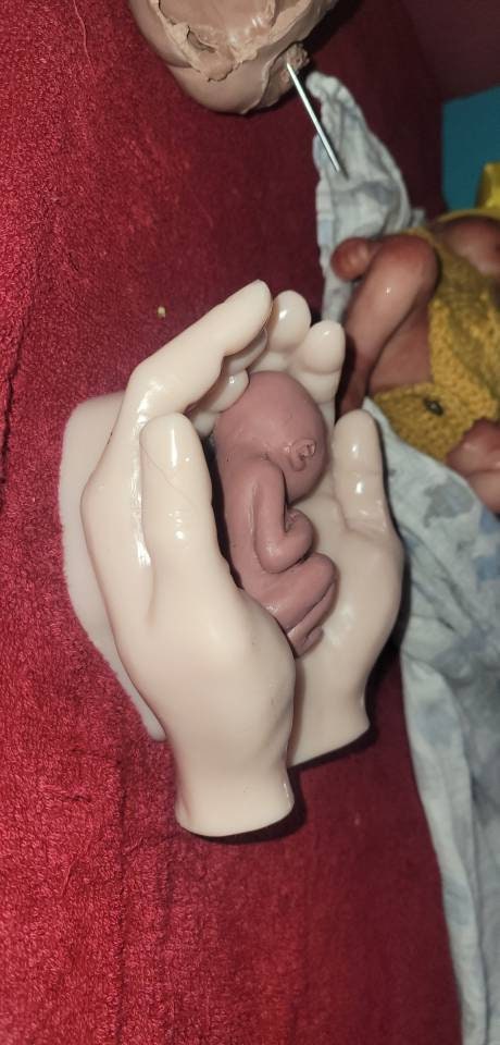 Remembrance Keepsake-handcrafted memorial art peice, custom silicone or resin memory keepsake made to honor loved one