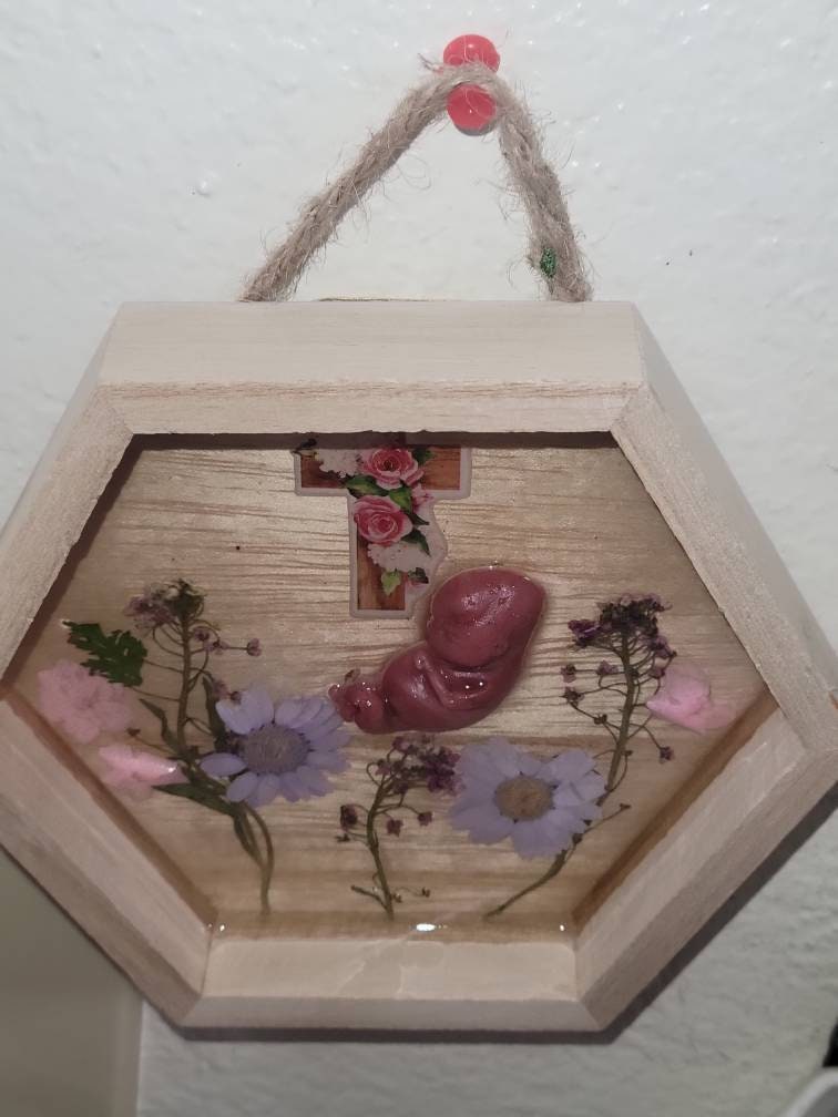 Remembrance Keepsake-handcrafted memorial art peice, custom silicone or resin memory keepsake made to honor loved one