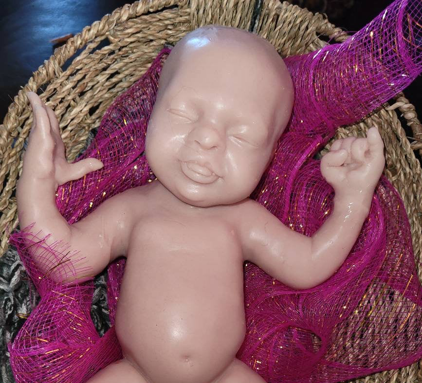 Gorgeous full body silicone art doll girl 15" preemie sculpted by Pamela erff "Jessi