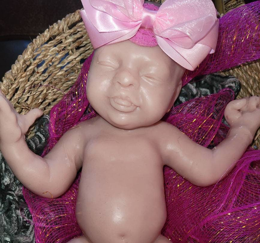 Gorgeous full body silicone art doll girl 15" preemie sculpted by Pamela erff "Jessi